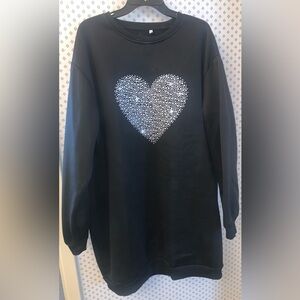 🖤🖤🖤BEAUTIFUL OVERSIZED LONG PLUS SIZE 5X SWEATSHIRT! SOFT AND COMFY!🖤🖤🖤
